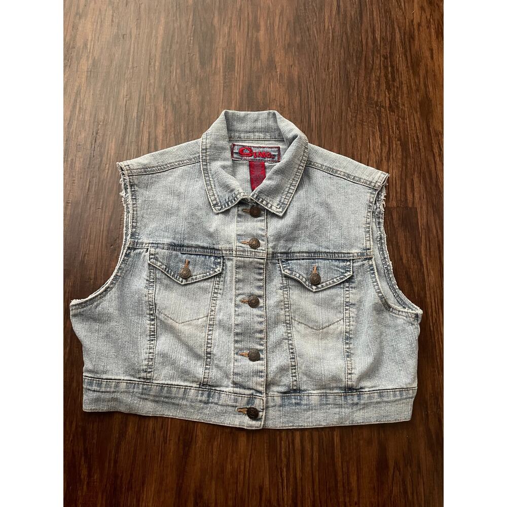 Vintage  Star brand denim jean vest xl juniors
